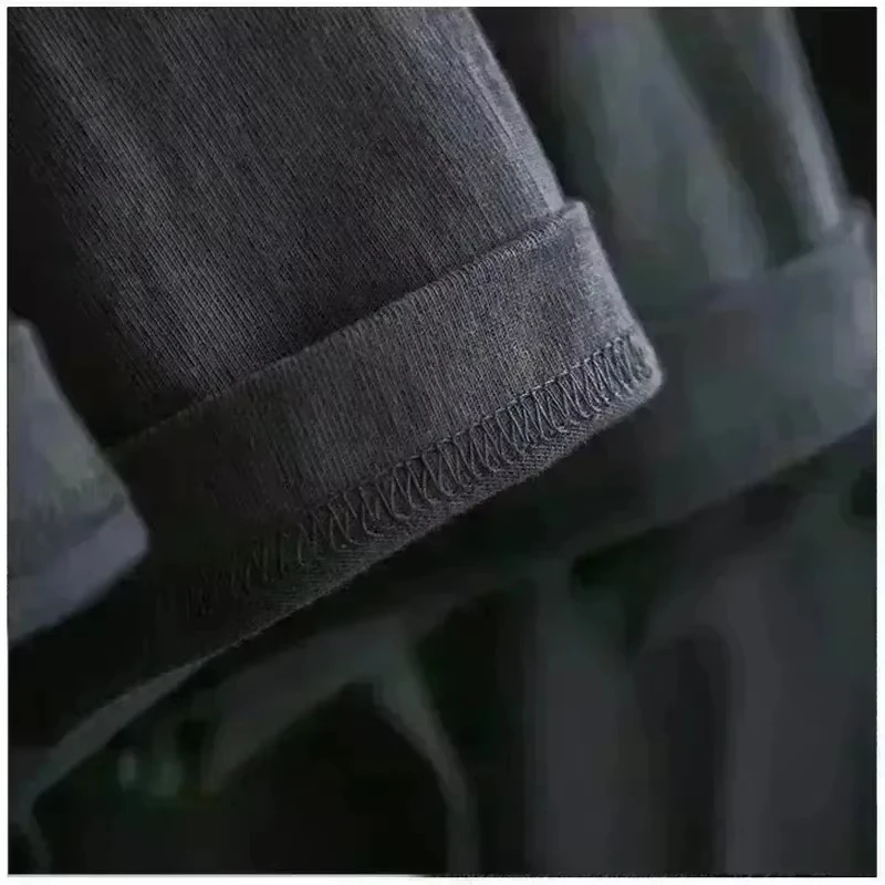 추측 청바지 트렌드 패션 여름 코튼 쿨 프린트 T 셔츠 남성용 캐주얼 반소매 유니섹스 클래식 오버 사이즈 Y2K 티