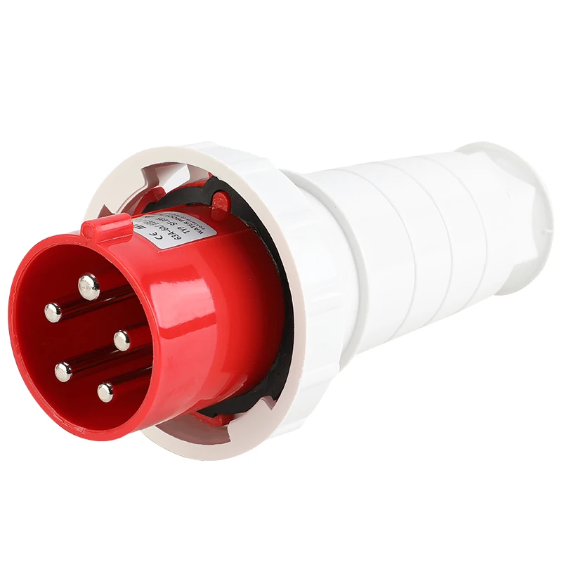 Waterdichte Industriële Connector Plug 3/4/5 Pin Stofdicht Socket IP67 Mannelijke En Vrouwelijke 125A Panel/Wall Mounted 380V 415V