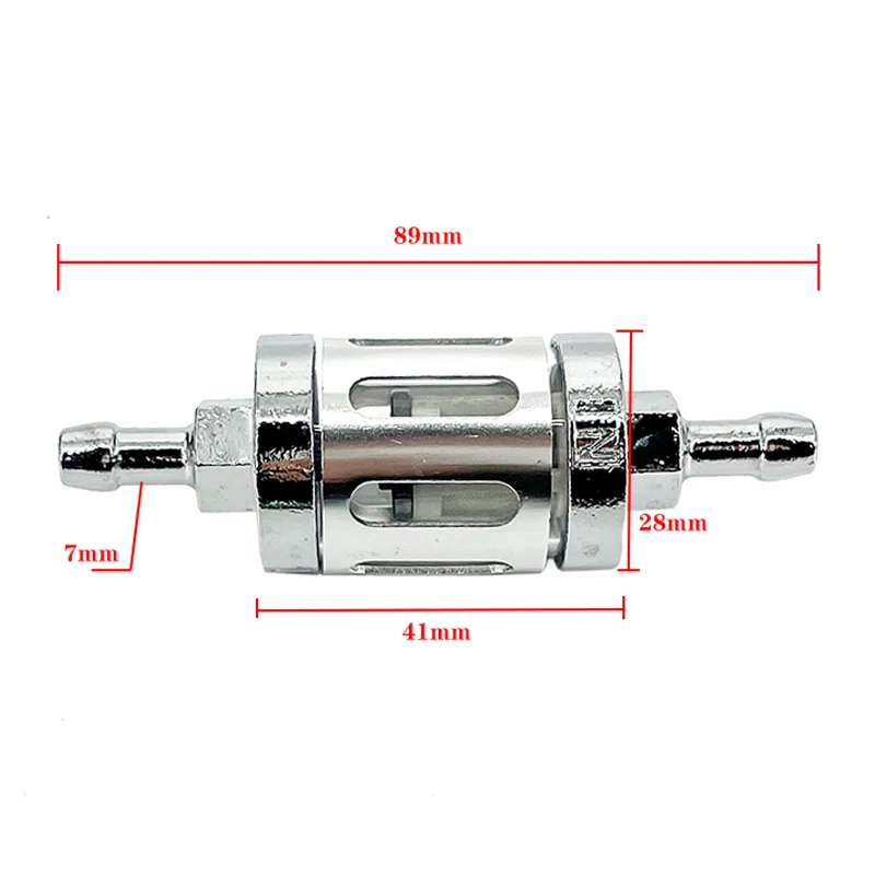 CNC 알루미늄 합금 유리 가스 연료 가솔린 오일 필터 모토, 더트 피트 자전거 125, 140, 150, 160cc CRF70, 90 110, TTR100, 110, KLX65 용, 8mm