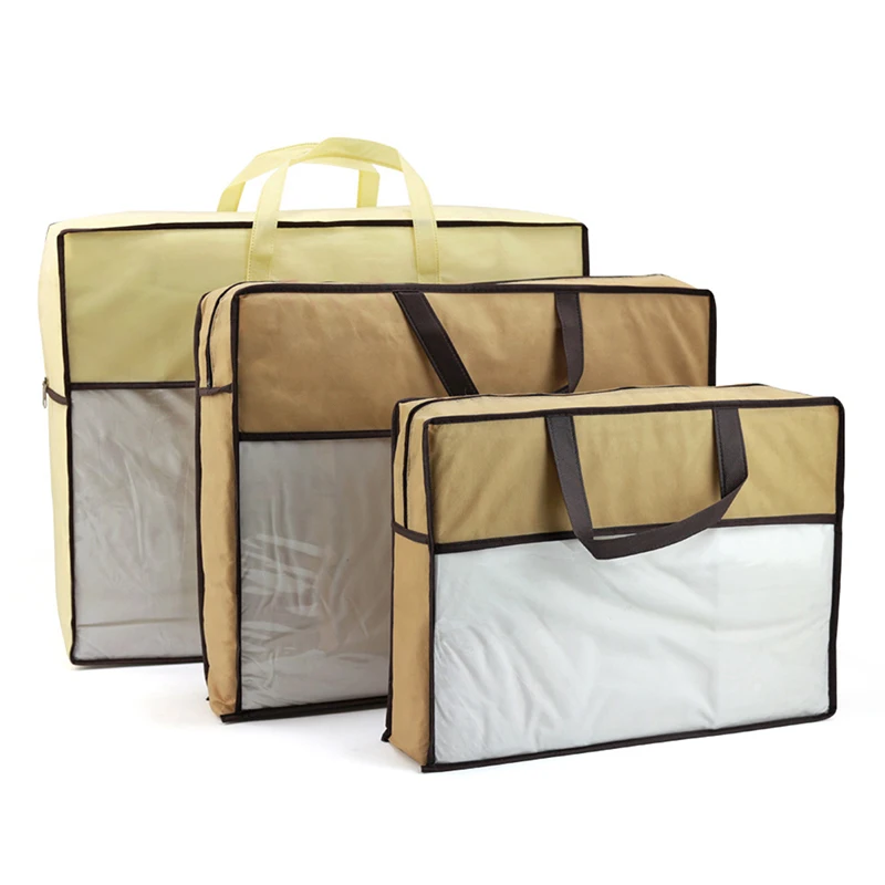 Quilt Clothes Storage Bag Big Capacity Duvet Blanket Sorting Bags Dustproof Closet Under-Bed Moisture Proof Organizer 2