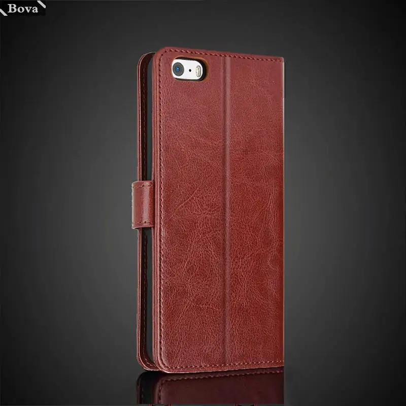 Card Holder Cover Leather Case for Apple iPhone 5 5s SE 5C 4 4s Pu Leather Flip Cover Retro Wallet Case Business Fundas Coque 3