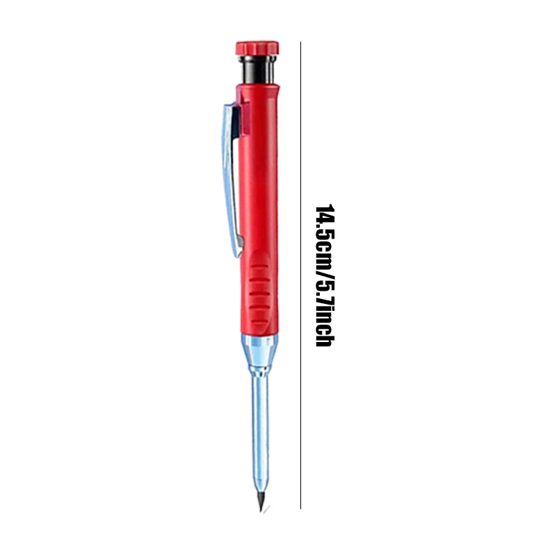 New 2.8mm metal woodworking automatic pencil, 6 colors, with pen holder, built-in pencil sharpener, (1 pen+1 pen holder) 3