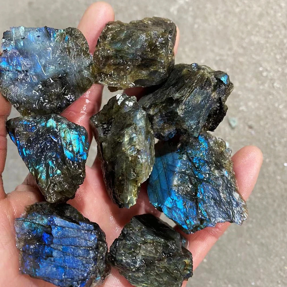Natural Quartz Crystal Stones Labradorite Ore Fluorite Irregular Shape Real Mineral Rock Reiki Healing Specimen Home Decor