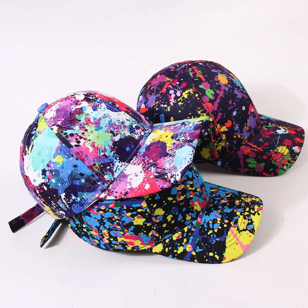 Baseball Cap Women Summer Hat Graffiti Printed Youth Street Hip Hop Casual Sunshade Adjustable Snapback Caps Women