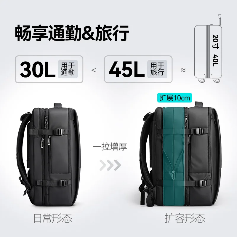 Laptop backpack for men's Oxford cloth splash proof business travel backpack