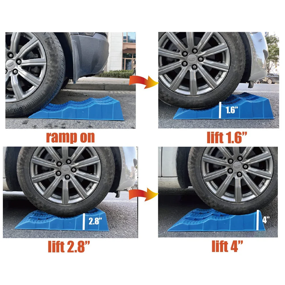 JayCreer Camper Trailer SUV Car Wheel Chocks, Leveler, Stabilizer On Uneven Ground- Great For Leveling And Raising Auto,Boat...