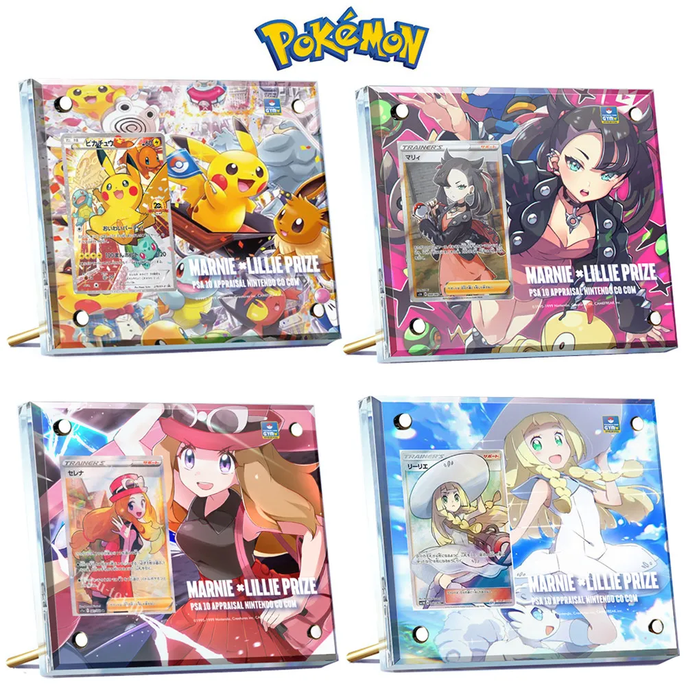 

Acg Ptcg Pokemon Protector Card Refueled Lillie Marnie Acerola Pikachu Charizard Standing Display Stand Does Not Include Cards