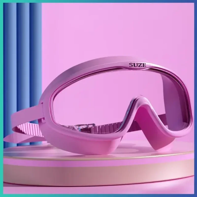 Summer Swimming Goggles Adult Anti-fog HD Large Frame Swim Eyewear UV Protection Water Sports Glasses Waterproof Glasses