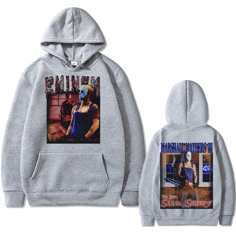 Rapper Eminem The Slim Shady Graphic Hoodie Men Women's Hip Hop Vintage Sweatshirts Men's Oversized Hoodies Male Cool Streetwear