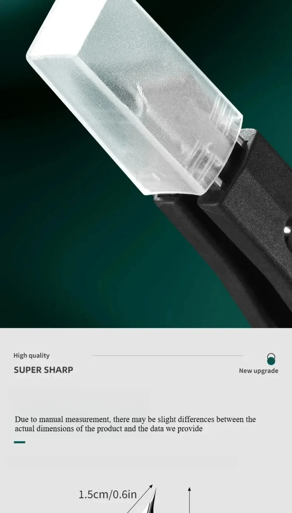 Szczegółowe makro ostrzy skośnego obcinacza do paznokci