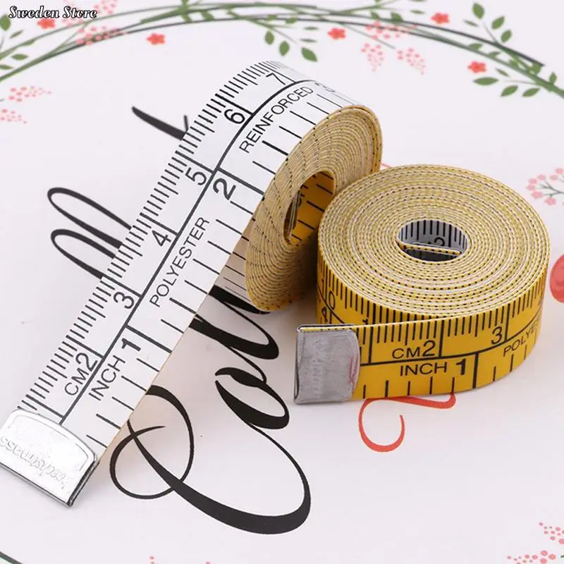 New 150cm/60 Body Measuring Ruler Sewing Tailor Tape Measure Mini Soft  Flat Ruler Centimeter Meter