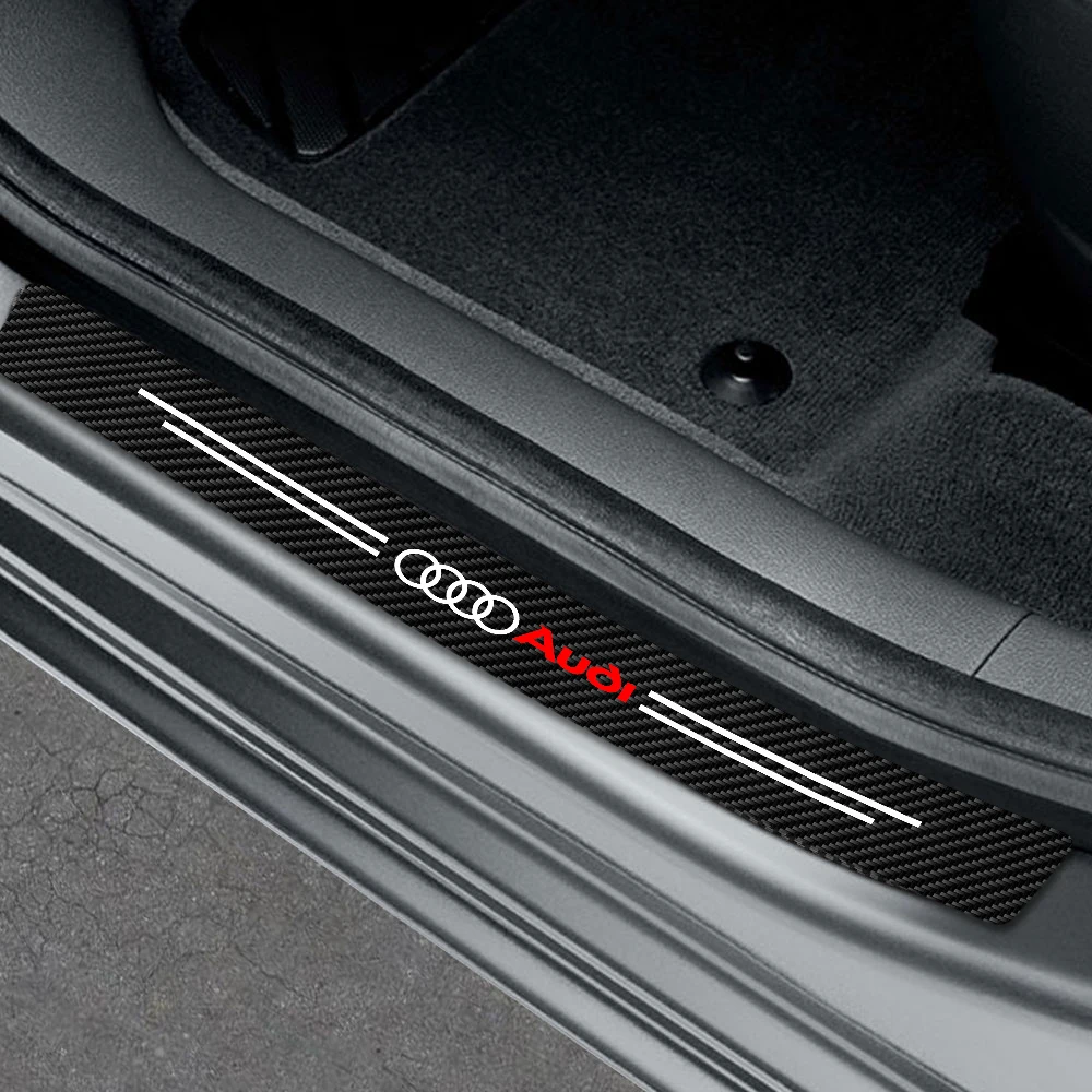 Deluxe Car Door Sill Protector Stickers - 4PCS Set