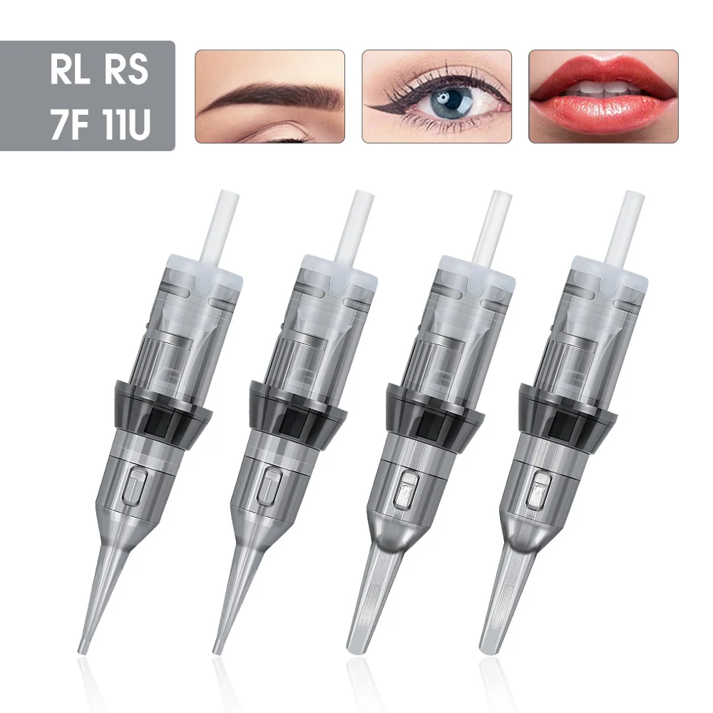 Sterilized Tattoo Cartridge Needles Supply Permanent Makeup Needles Cartridge Needles Disposable Tattoo Cartridge Needles 0.18