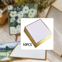 10 шт. доски Shikishi, квадратные, универсальные, японские белые доски Shikishi, доски для подписи художника, бумага васи для каллиграфии — изображение 2