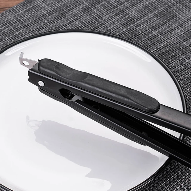 1Db 9/12/14 Hüvelyk Hüvelykes Rozsdamentes Acél Ételek Barbecue Fogó Kenyér Bbq Saláta Cook Büfé Clip Konyhai Kiegészítők - Image 2