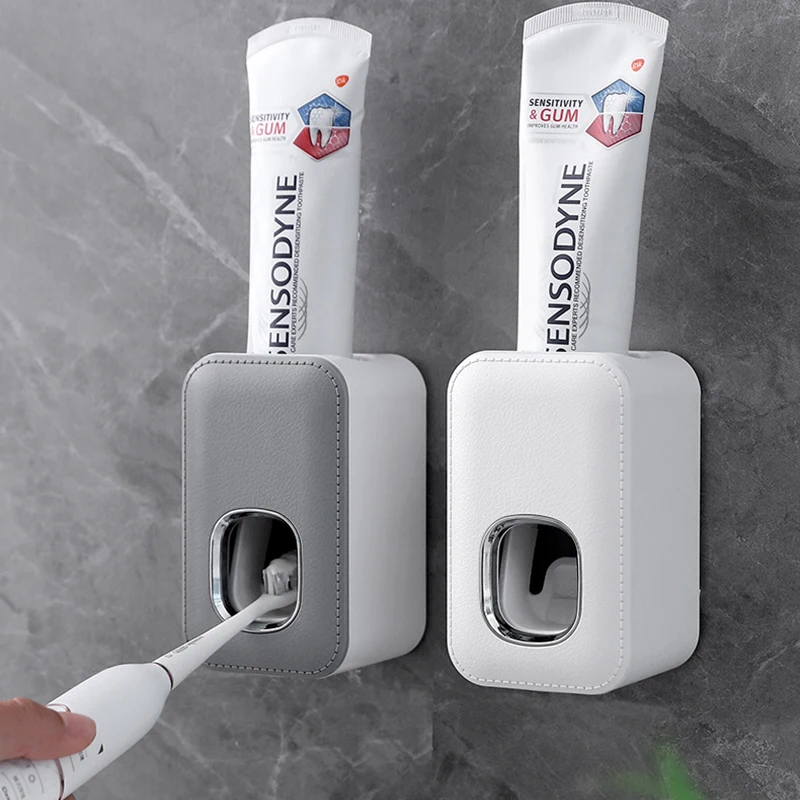 Wall Mounted Automatic Toothpaste Dispenser Squeezers Bathroom