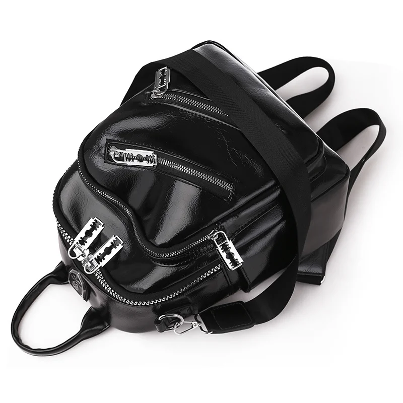 Small Backpack Women Multifunctional PU Leather Backpacks 2021 New Fashion High Quality Ladies Casual Travel Backpack School Bag