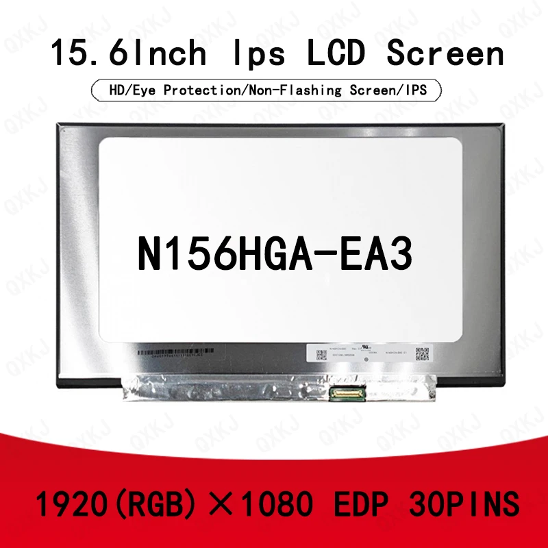 Visiodirect Schermo Display 15.6 LED tipo N156HGA-EA3 REV.C4 1920X1080 30pin 350 mm senza fissaggio