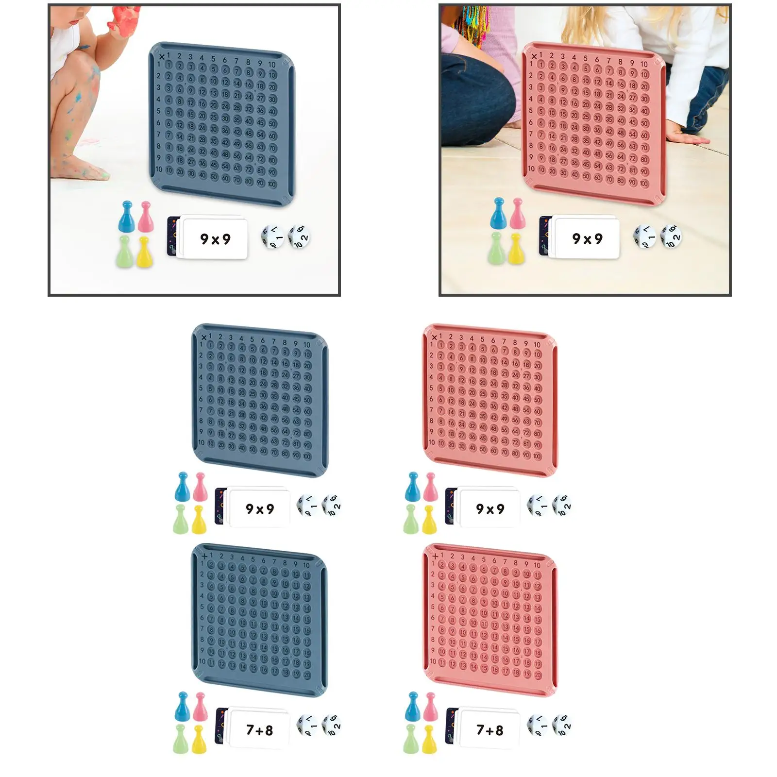 Multiplication Board Game Montessori Toy Teaching Aids Math Manipulatives for Kids Boy and Girls Children Birthday Gifts