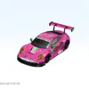 TIME MICRO/STAR RACE 1:64 911 GT3 Pink/green Tyrannosaurus Painting Alloy Model Car for Collection& Display 3