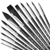 Paint Brushes Set, 12pcs Synthetic Nylon Tips Artist Brush for Acrylic Oil Watercolor Gouache Artist Professional Painting 1