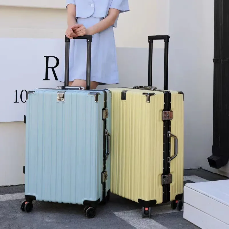 Silent Universal Wheel Aluminum Frame Travel Lever Password Boarding Box 20 Can Board 26 