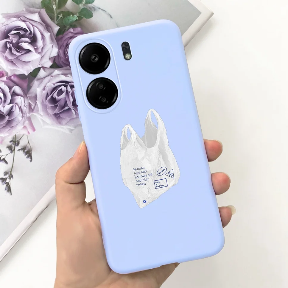 For Xiaomi POCO C65 Case Cute Cartoon Cat Painted TPU Silicone Back Cover For Xioami POCO C65 POCOC65 C 65 6.74 Phone Case Funda