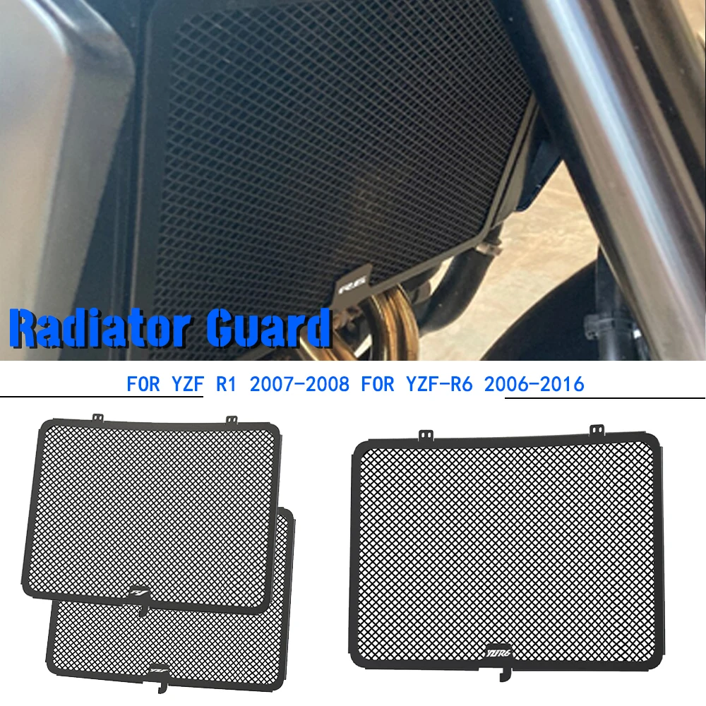 

Radiator Grille Cover Guard Protection Protetor For Yamaha YZF-R6 YZFR6 2006 YZF-R1 YZFR1 2007 2008 YZF R1 R6 Motorcycle CNC