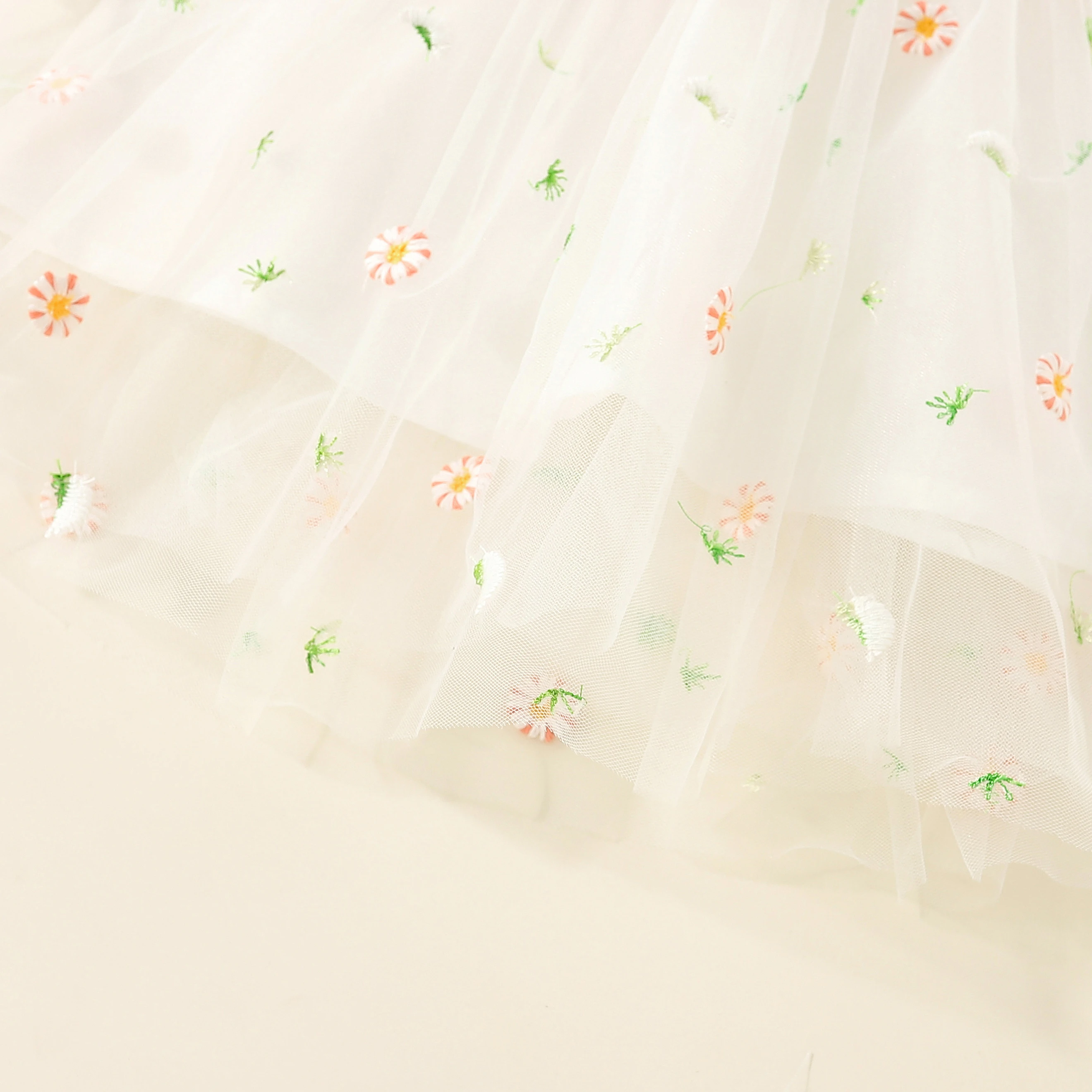 Baby Girl Embroidered Tulle Dress 5