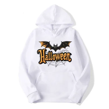 قسط 2025 عيد الميلاد الهيب هوب الرعب المطبوعة هوديي عارضة فضفاضة مريحة رياضية البلوز