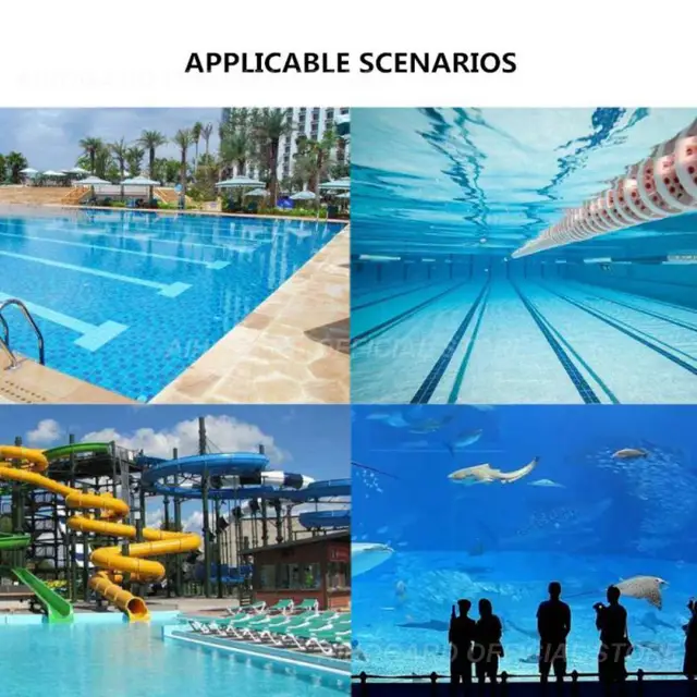 Úszómedence Úszó Kémiai Klór Adagoló Hőmérővel Fertőtlenítő Automatikus Applikátor Szivattyú -Medence Tisztítószerszámok - Image 2