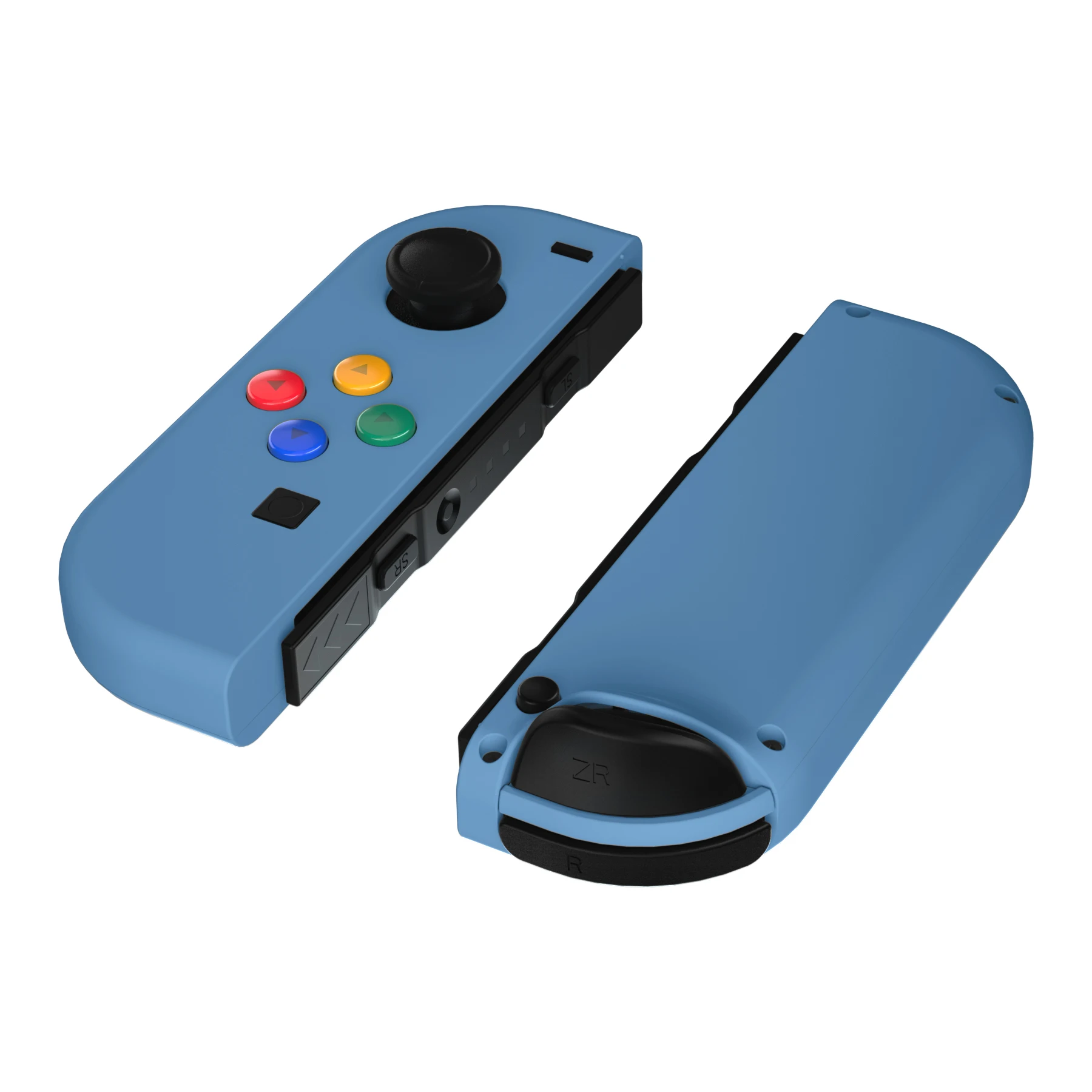 

eXtremeRate Airforce Blue Soft Touch Controller Housing Shell Case With Colorful Buttons for NS Switch JoyCon & OLED Joycon