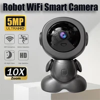 5MP Wireless WiFi Indoor Surveillance Camera Night Vision PTZ Two-way Voice Security Protection Smart Home Webcam Robot Camera