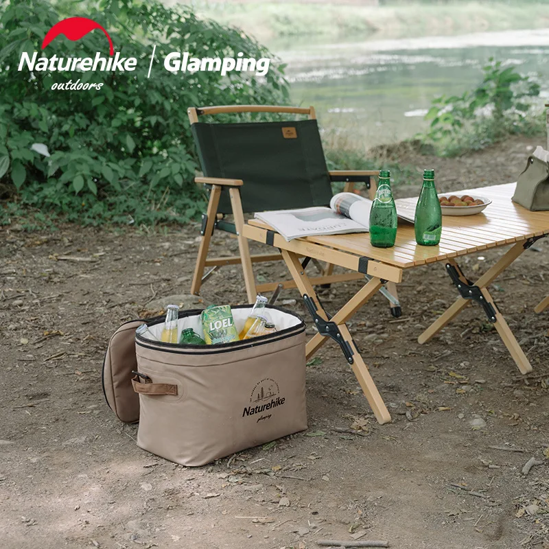 Naturehike Original Outdoor Insulation Bag 20L Camping Travel Refrigerated Ice Bag PVC Picnic Multitool Food Crisper Box Storage