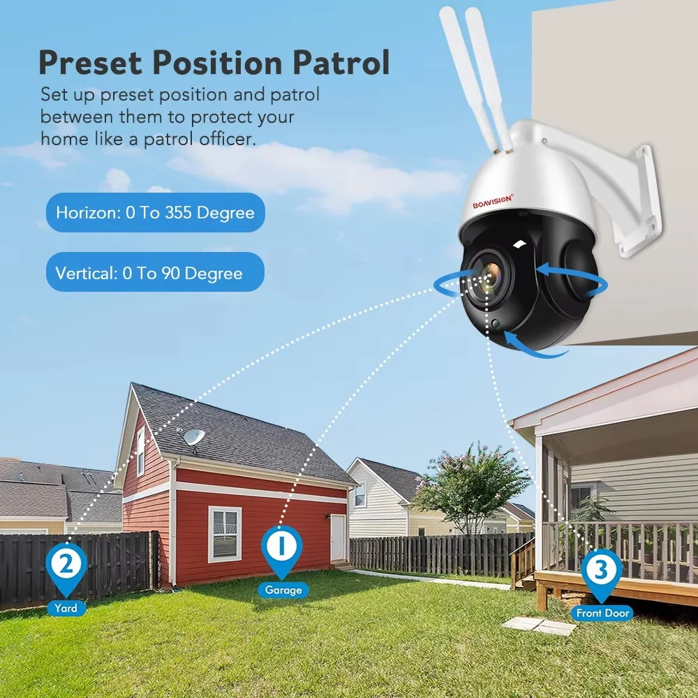 Outdoor IP Cam 8MP 5MP 4G Sim Card WIFI POE AI Auto Tracking 30X Zoom PTZ Speed Dome Two Way Audio IR 80m Surveillance Cam outdoor surveillance camera