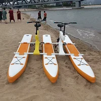 Vélo gonflable portatif de bateau de pédale pour l'équipement de loisirs d'exercice d'amusement d'eau d'été pour le parc aquatique d'équitation en plein air résidentiel 1
