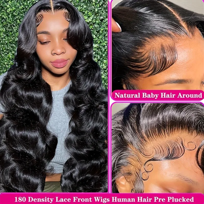 Ready To Go Put On and Go Glueless Body Wave 13 * 4 HD Lace Human Wig for Women 16-42 Inches, 13*6&5*5 Glueless Natural Color 6