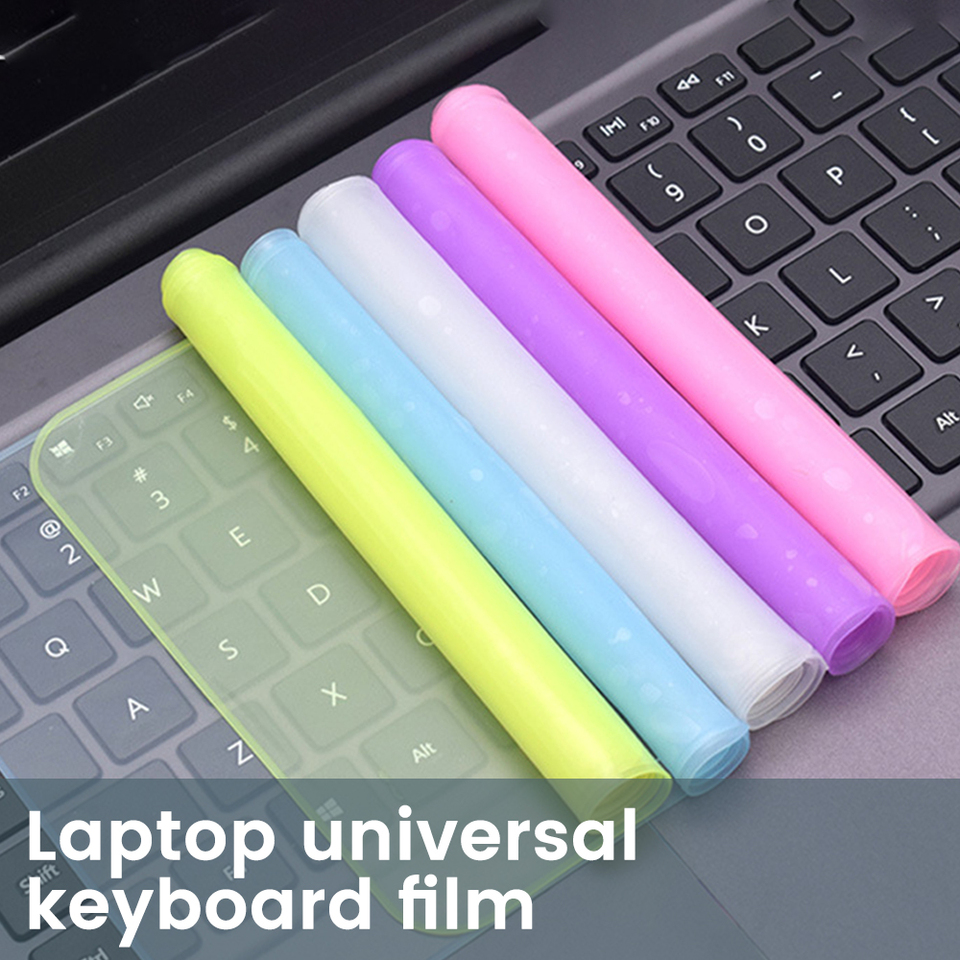 1PCS Universal Laptop Notebook Keyboard Silicone Cover 12-14 Inch/15-17 Inch Waterproof Dustproof Keyboard Protective Film