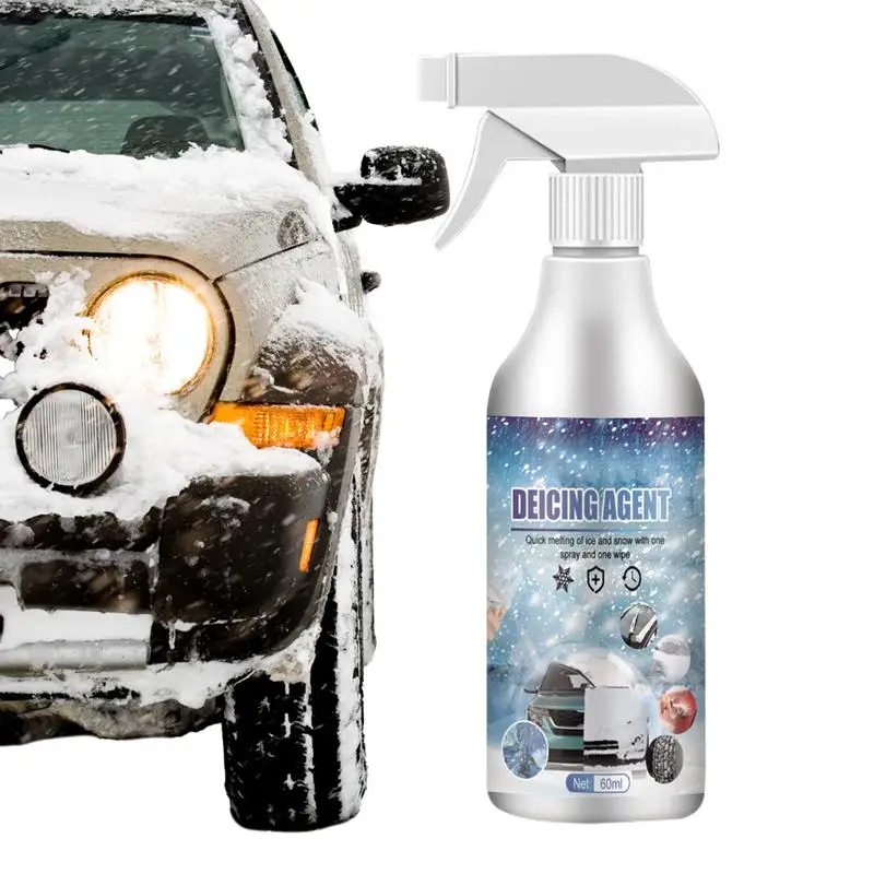 

60ml Anti Fog Rain Repellent Cleaner Windshield Ice Spray Durable Snow Melting Windshield Deicer For Car Exhaust Pipe Body