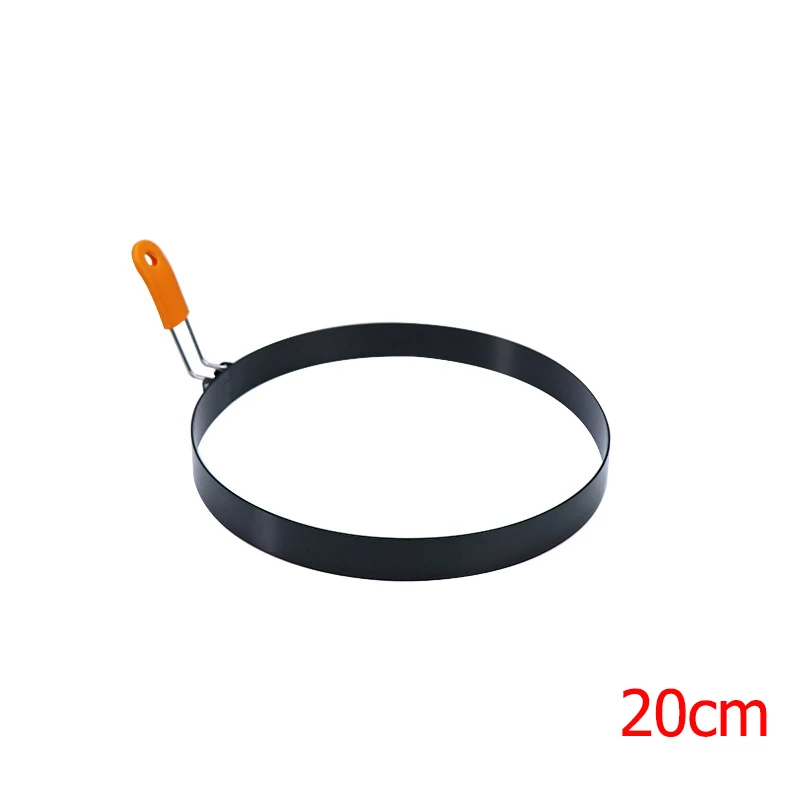 Stainless Steel Egg and Pancake Shapers with Silicone Handle