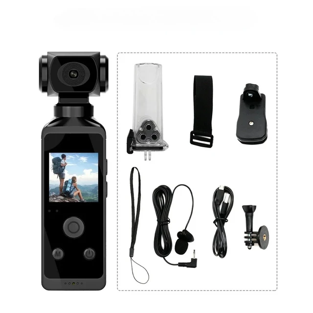 5K Ultra HD Waterproof Action Camera 270° Rotatable Wifi Sports Cam with Waterproof Case for diving mountaineering cycling