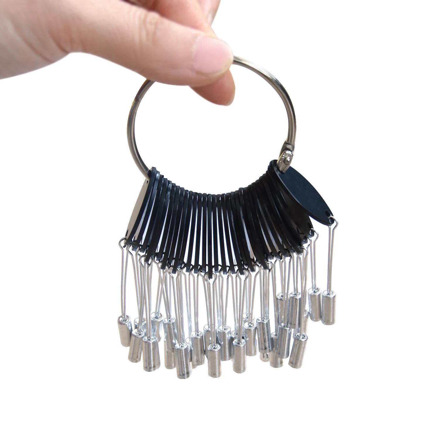 Hair Swatches for Test Color Hair Rings/Card /Charts For Salon Dye Hairdresser Practice 30 pcs / set human hair color rings
