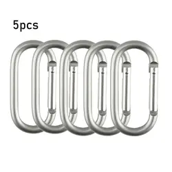 Alloy Aluminum Survival Gear Carabiner Set - Camping & Mountaineering Essentials (-5pcs)