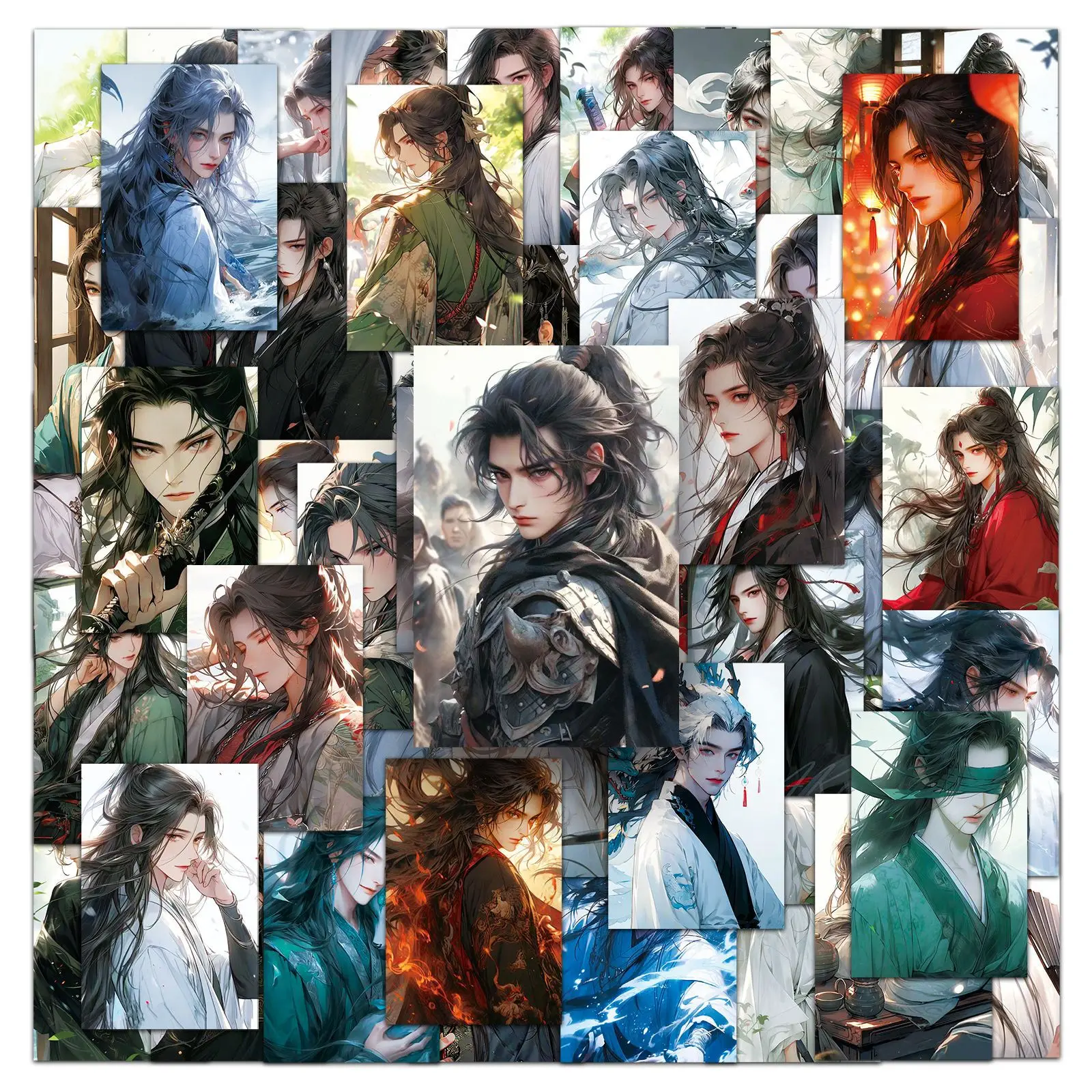 

50Pcs Cartoon Ancient Style Teenage Series Graffiti Stickers Suitable for Laptop Helmets Desktop Decoration DIY Stickers Toys