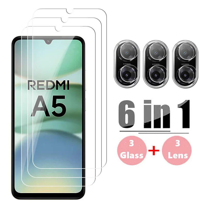 Enhanced Tempered Glass Screen Protector for Redmi A5 - HD Protective Phone Lens Film