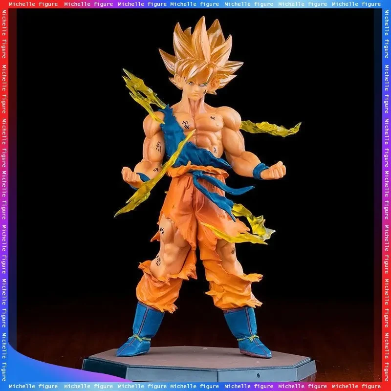 Figurine de dessin animé Dragon Ball Son Goku Super Saiyan, 16cm, modèle d'action Goku DBZ, cadeaux, Figurines à collectionner pour enfants