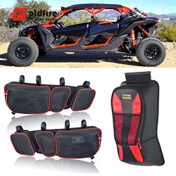 Goldfire UTV Side Storage Door Bag Knee Pad Center Storage Bag Car Organizer For Can Am Maverick X3 Max 2017-2022 Accessories