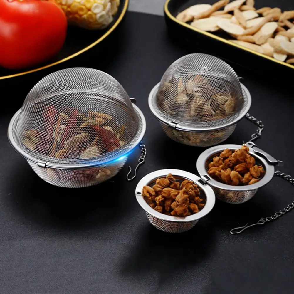 Tea Infuser Versatile Seasoning Ball Durable Stainless Steel Tea Strainer Ball High-quality Rust-proof Steeping