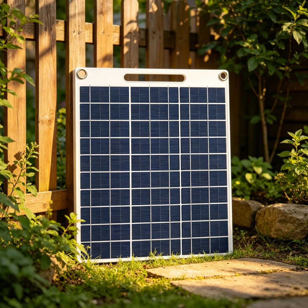 Caricatore Solare Portatile 5V 15W 20W con Doppia Porta USB, Ricarica Rapida, Impermeabile, Power Bank Solare per Campeggio, Escursionismo, Emergenze all'Aperto