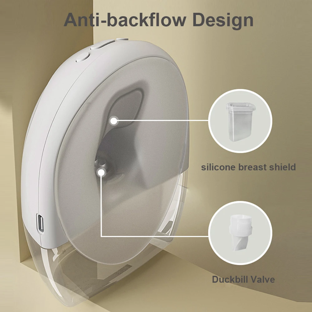Electric Breast Pump Hands Free Wearable Breast Pump for Breastfeeding Low Noise Milk Pump with 150ml Milk Collector BPA-free 3